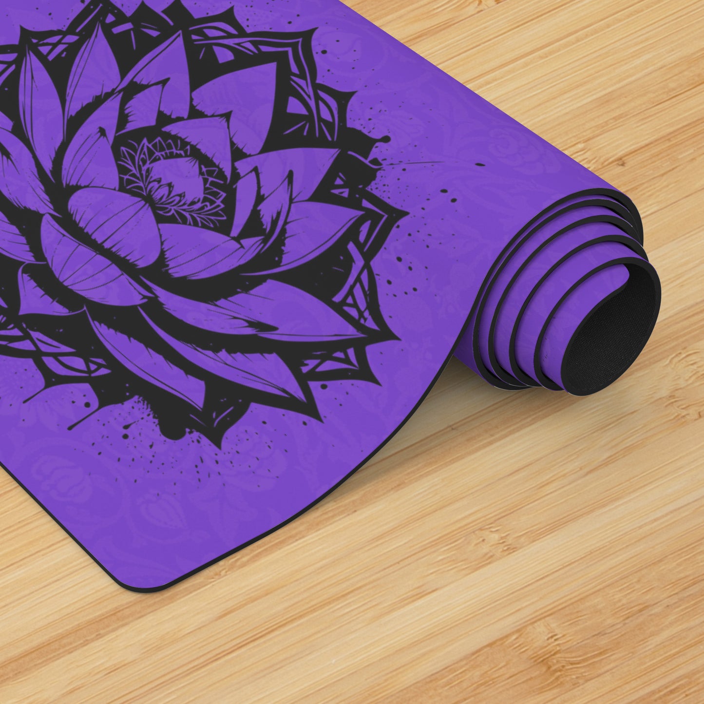 Lotus Flower - Purple/Black