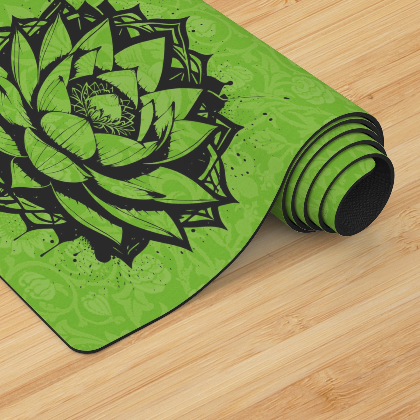 Lotus Flower - Green/Black