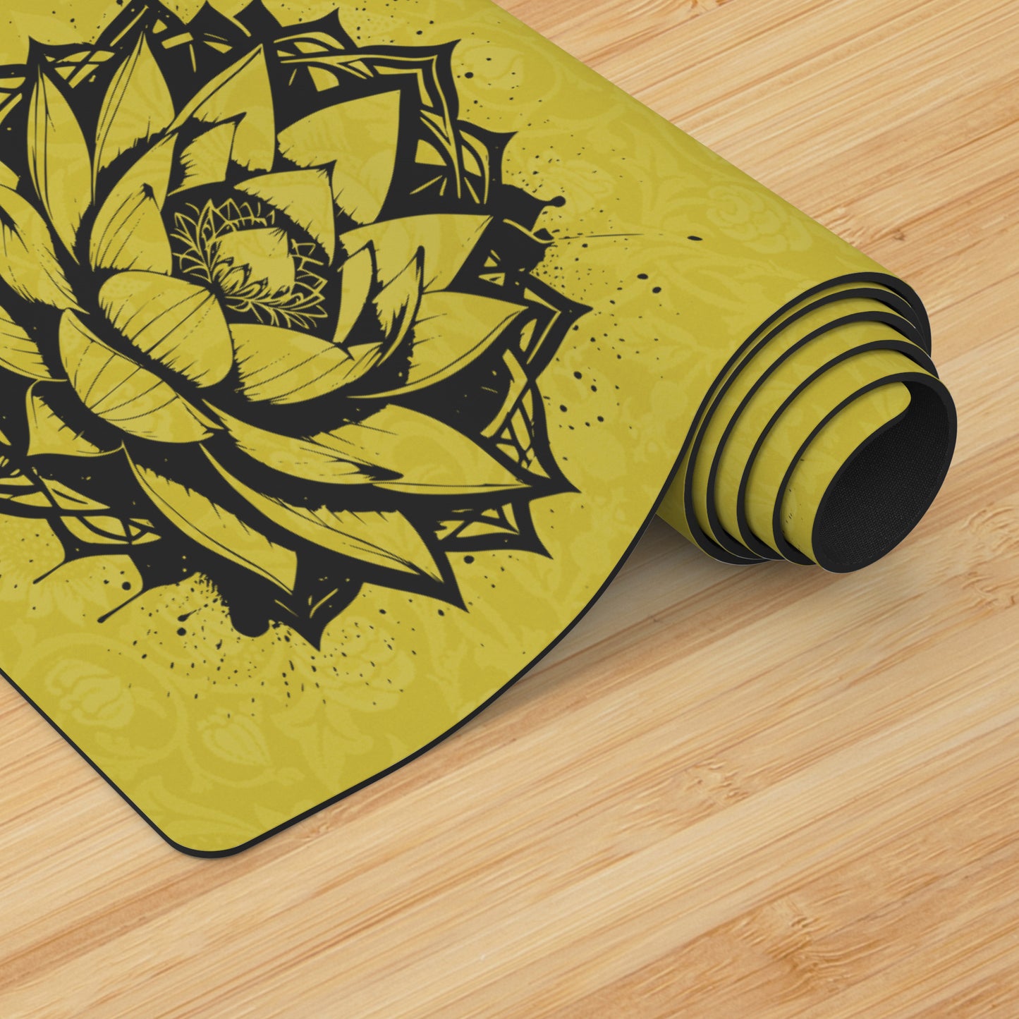 Lotus Flower - Yellow/Black