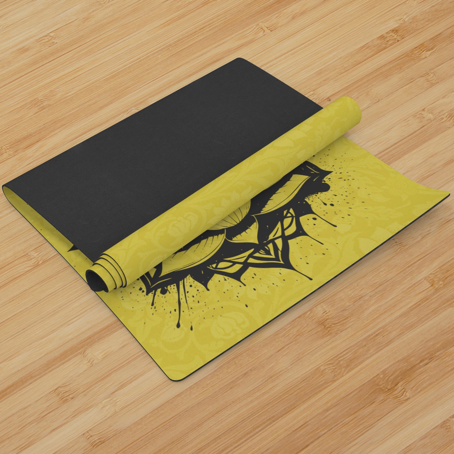 Lotus Flower - Yellow/Black