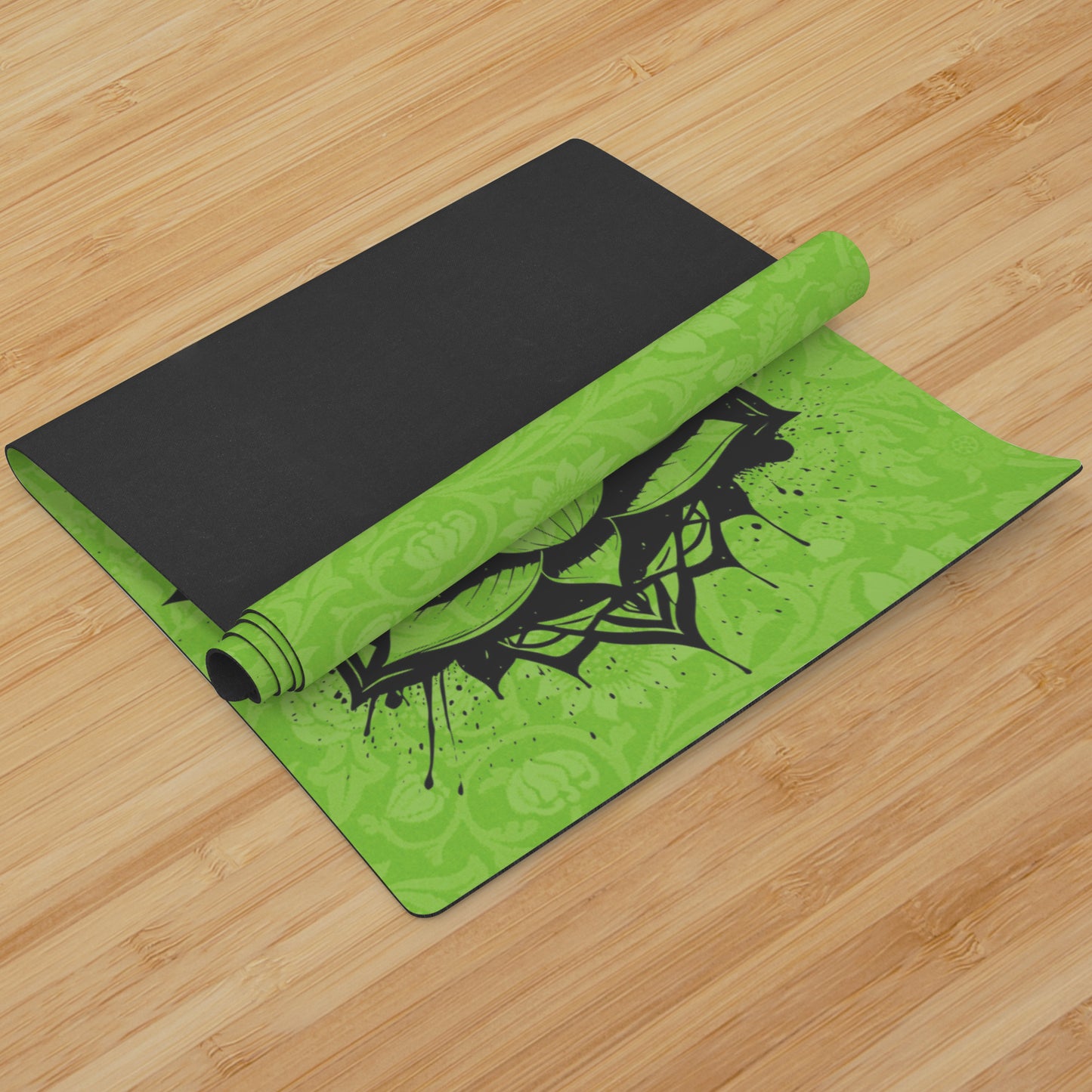 Lotus Flower - Green/Black