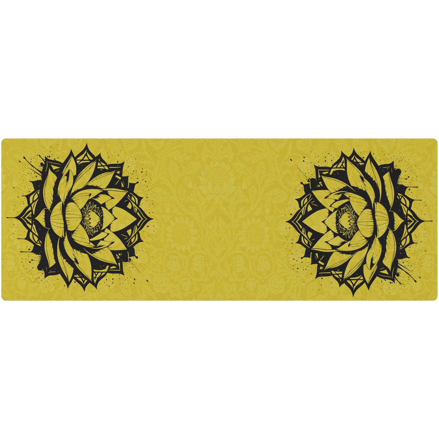 Lotus Flower - Yellow/Black