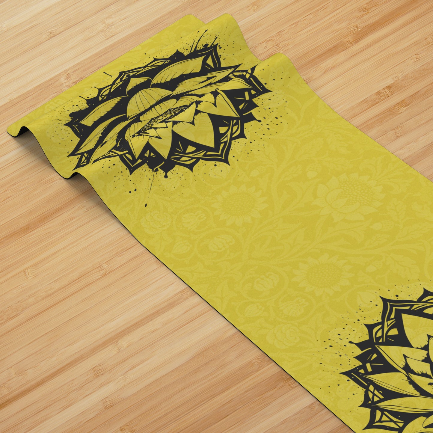 Lotus Flower - Yellow/Black