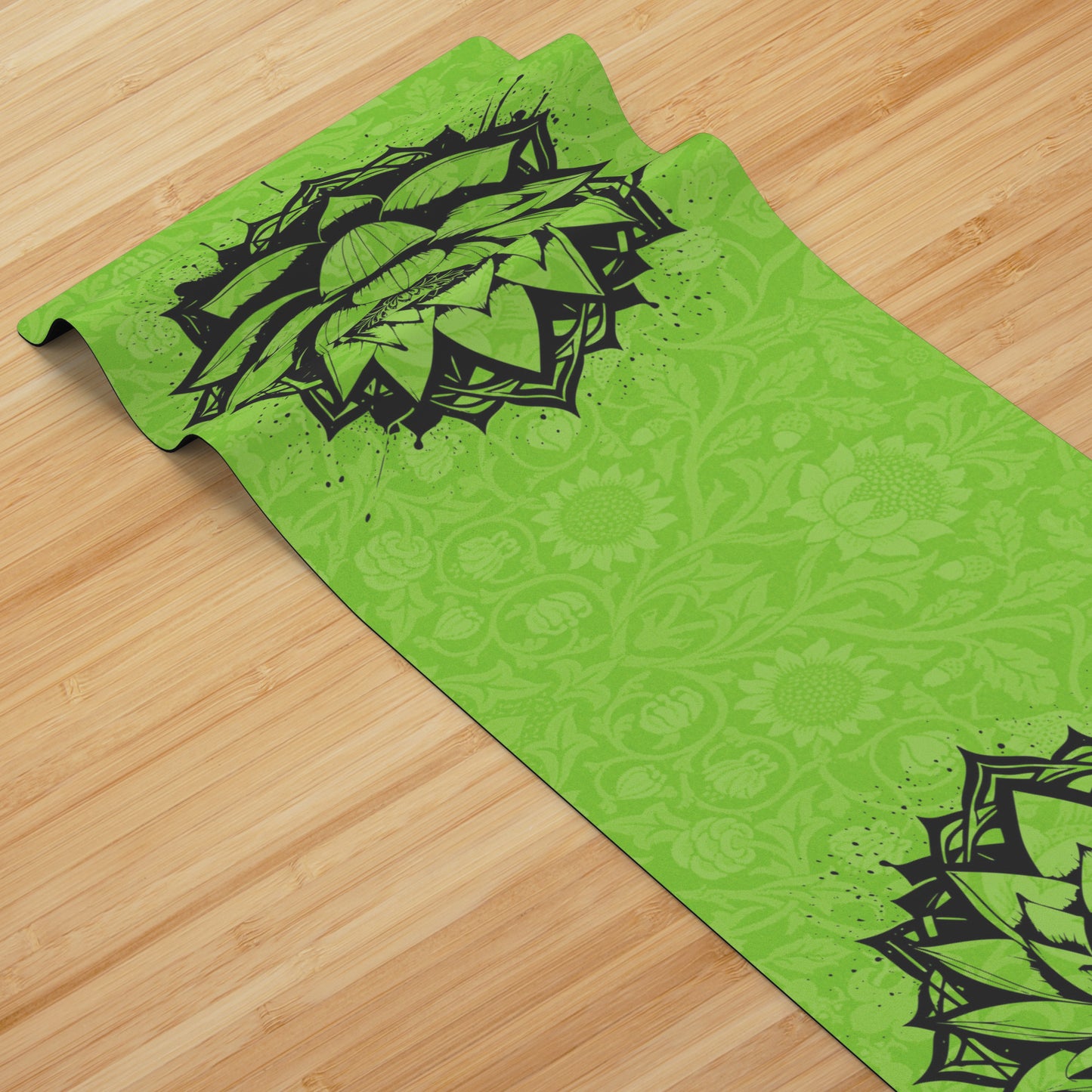 Lotus Flower - Green/Black