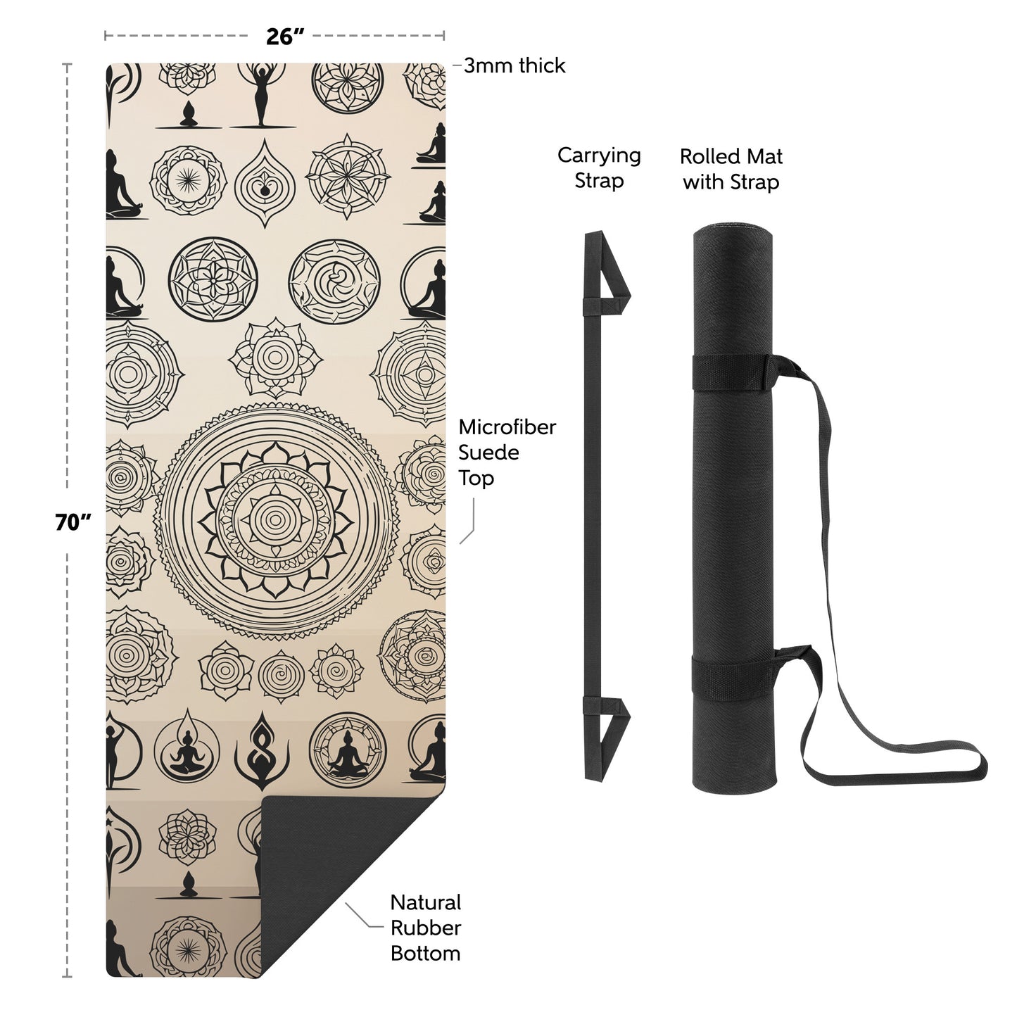 Yogi Pattern - Creme