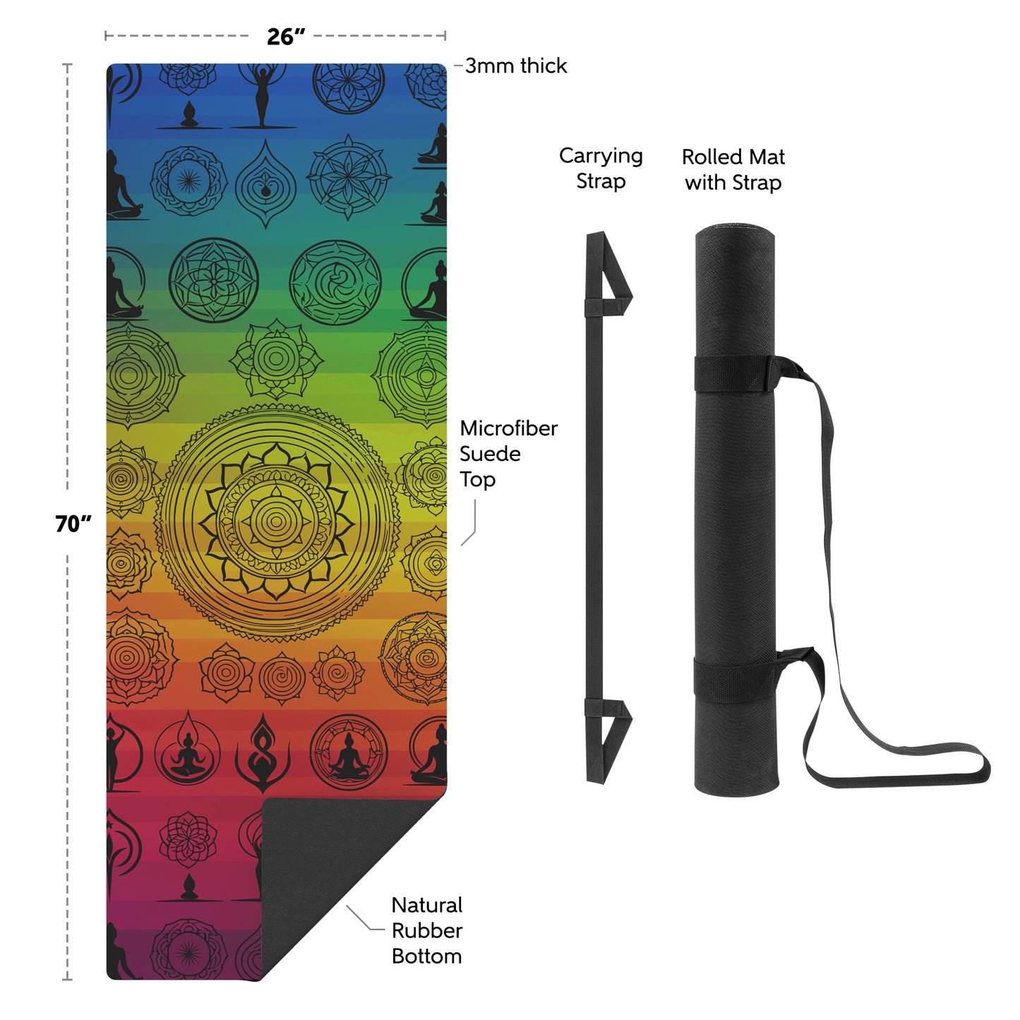 Yogi Pattern - Rainbow