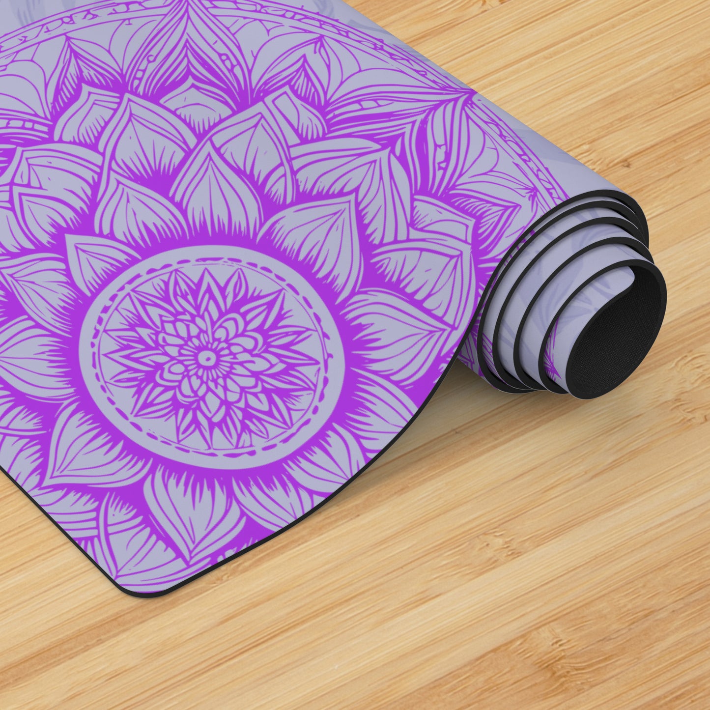 Mandala Flower - Gray/Purple