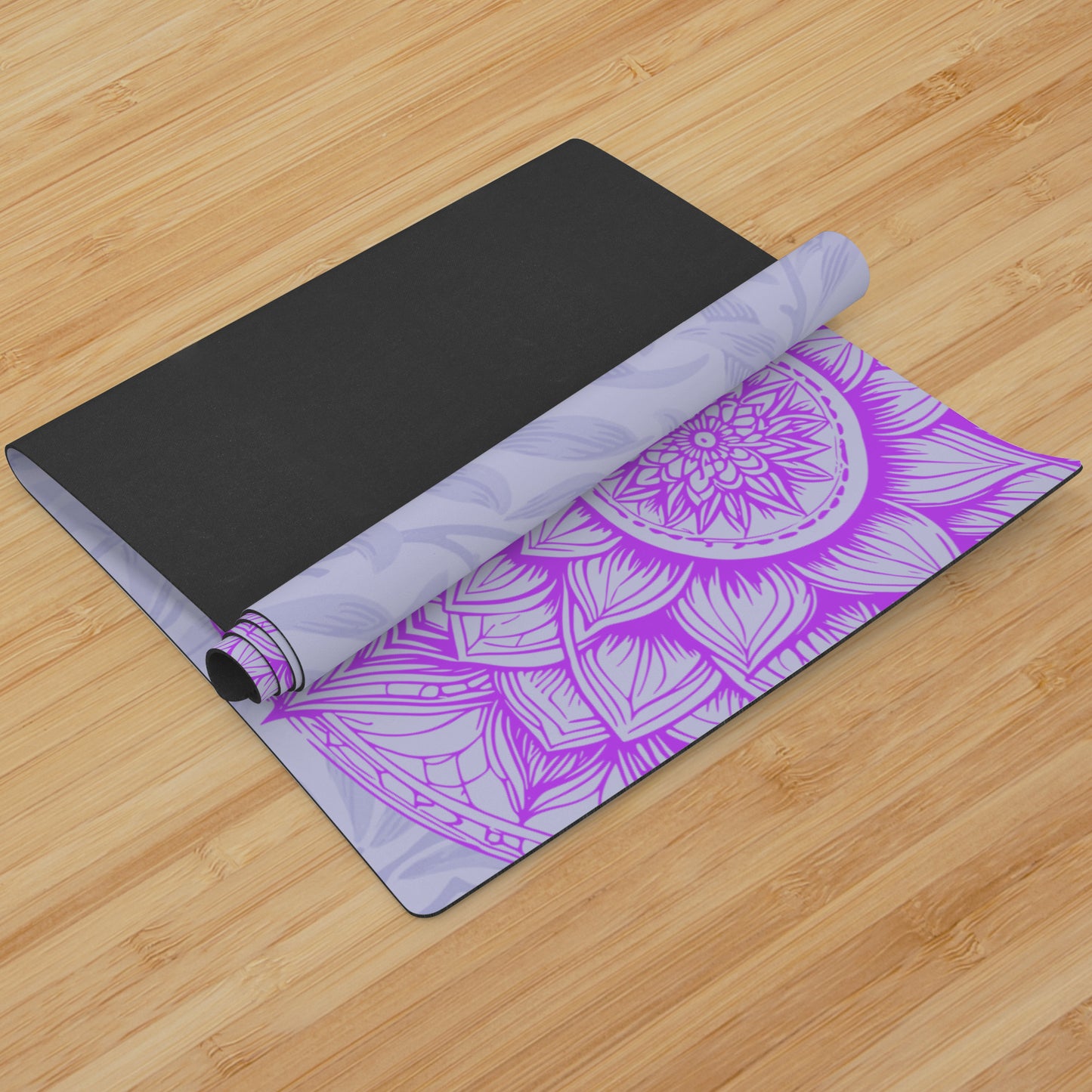 Mandala Flower - Gray/Purple