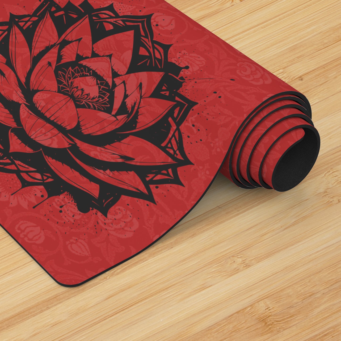 Lotus Flower - Red/Black