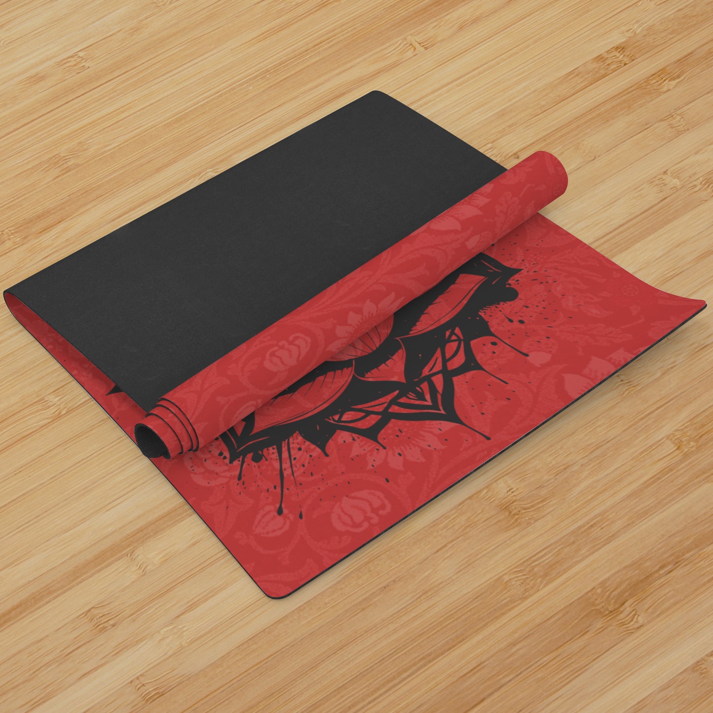 Lotus Flower - Red/Black