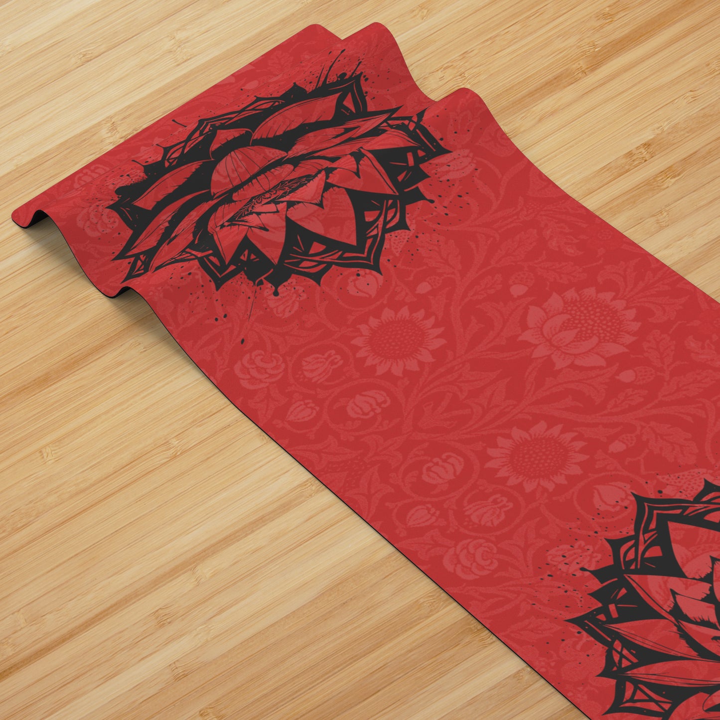 Lotus Flower - Red/Black