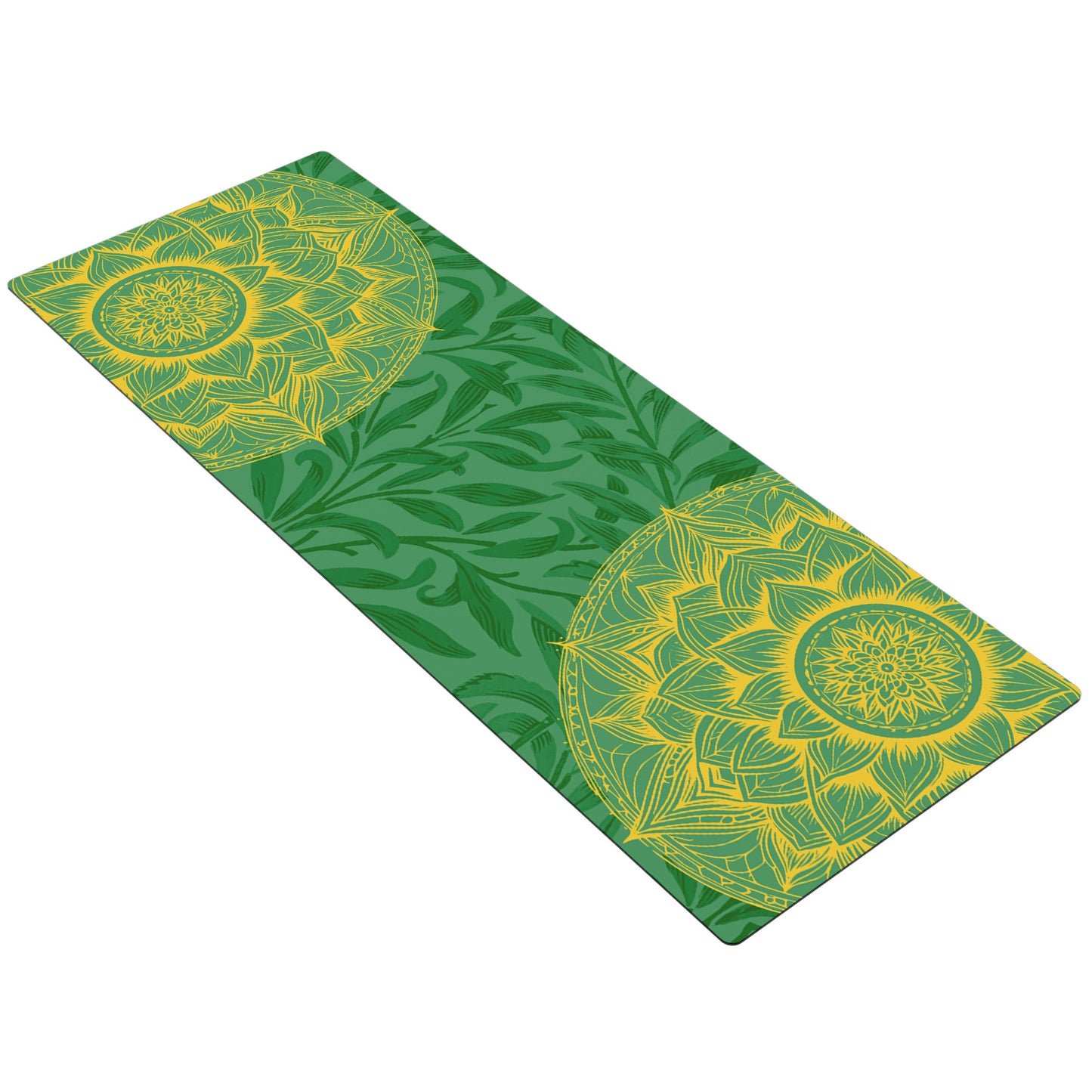 Mandala Flower - Green/Gold