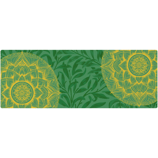 Mandala Flower - Green/Gold